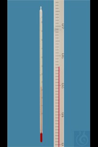 Bild von Thermometer ähnlich ASTM 1C, Stabform, -20+150:1°C, weißbelegt, rote