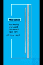 Bild von Thermometer ähnlich ASTM 3C, Stabform, -5+400:1°C, weißbelegt, Gallium-Füllung,
