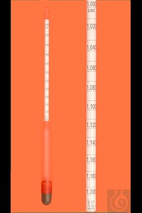 Bild von Dichte-Aräometer, 0,600-0,800:0,002g/cm³, 280mm lang, Bezugstemperatur 20°C,