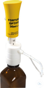 Bild von Dispenser FORTUNA, OPTIFIX BASIC 10 - 50 ml : 1.0 ml, Dosierzylinder aus Glas