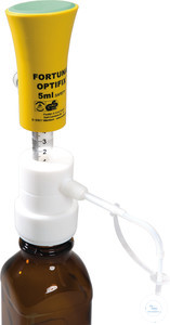 Bild von Dispenser FORTUNA, OPTIFIX SAFETY 2 - 10 ml : 0.2 ml, Dosierzylinder aus Glas