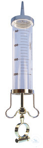 Bild von Spülspritze mit Haltebügel aus Metall 200 ml : 10 ml