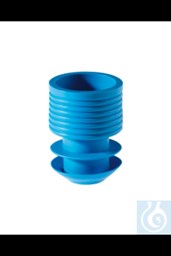 Bild von Griffstopfen für Röhrchen 16-17 mm, blau, PE
