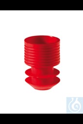 Bild von Griffstopfen für Röhrchen 16-17 mm, rot; PE