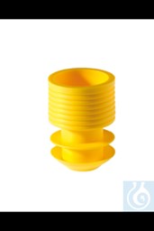 Bild von Griffstopfen für Röhrchen 16-17 mm, gelb, PE